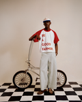 'Be a Good Farmer' Staple Tee - Red & White