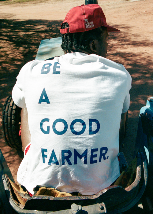 'Be a Good Farmer' Staple Tee - White